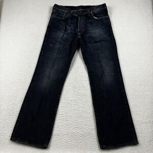 Polo‎ Ralph Lauren Jeans Men's 34x30* Blue Straight Vintage Button Fly Denim